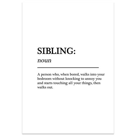 words and definitions for sibling.